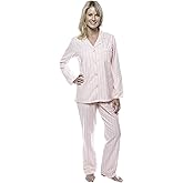 Twin Boat Womens 100% Cotton Flannel Pajama Sleepwear Set