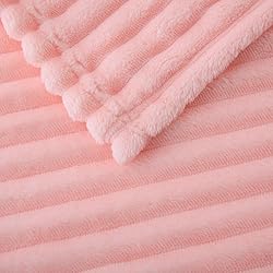 Valentines Day Decorations Light Pink Fleece Throw