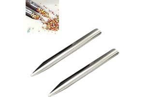 2 Pcs Stainless Steel Mini Pearl Spoon,Pearl Spoons with Tip,Jewelry Tool,Sorting Tool for Jewelry Making and DIY Craft Suppl