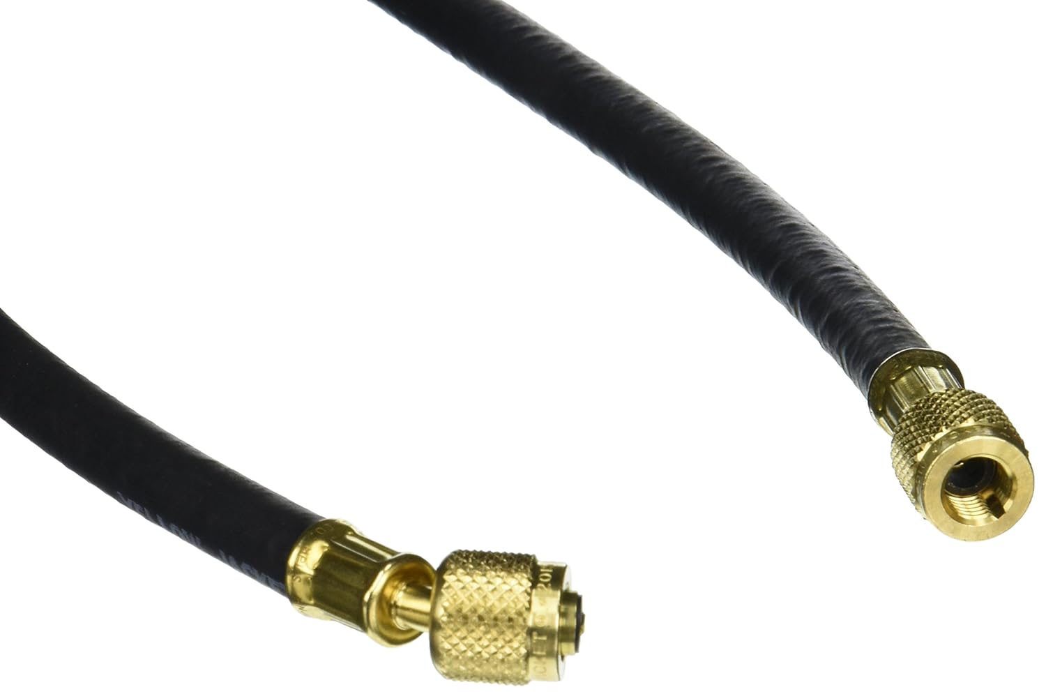 Yellow Jacket 15036 Plus II 1/4" Heavy Duty HCA Straight x Angle Charging Hose, 36", Black: Room Air Conditioners: Industrial & Scientific