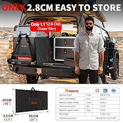 DOKIO 300W 36V Black Portable Solar Panels Kit