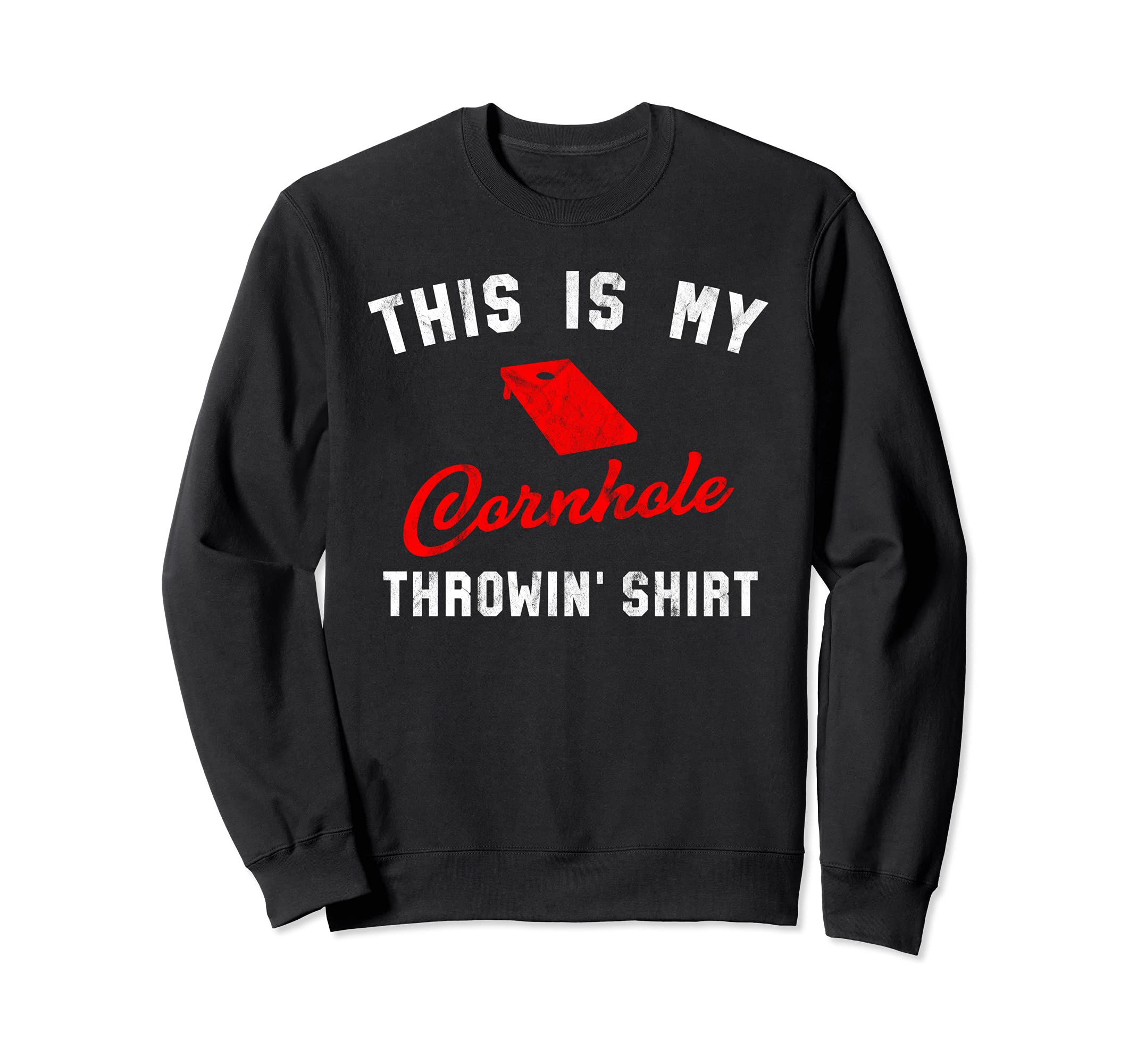 Cornhole Vintage Throwin Shirt Team Tournament Sweatshirt