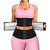 LEINIDINA Waist Trainer for Women Corset Shapewear Segmented Sweat Waist Trimmer for Women Workout Belt