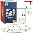 merka Math Flash Cards, 169 Flashcards in Total, Addition Learning Mathematics, Preschool Math, Create Game for Kids, Classroom and Homeschool Toys, 1st to 4th Graders