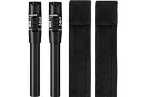 CROVIC 60 KM-2 PCS Visual Fault Locator 60KM (FC to LC Connector Included) VFL 60 KM, Optical Fiber Cable Fault Tester, Optical Fiber Red Light, Suitable for FC SC ST 2.5mm Universal Fiber Connector