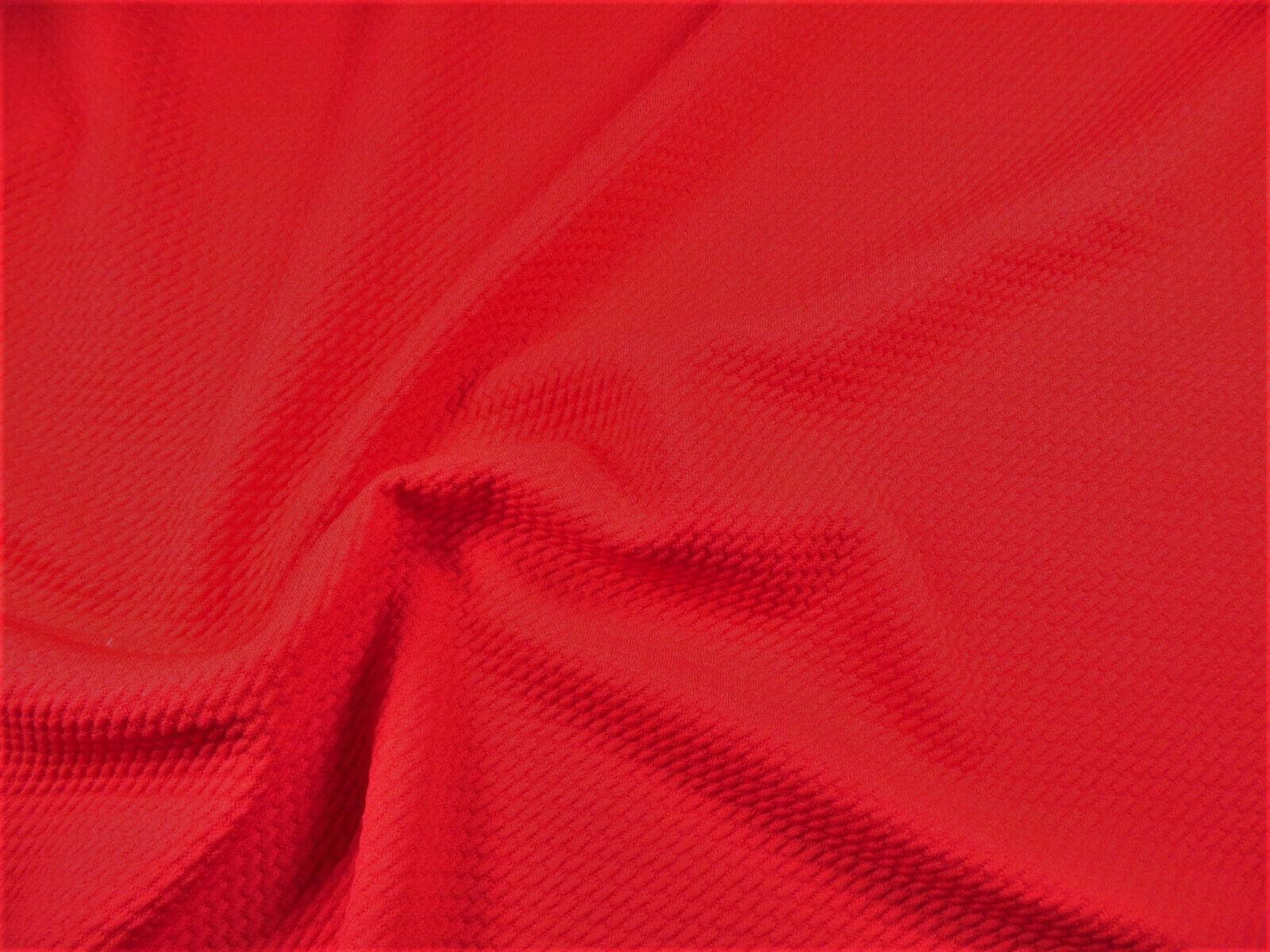 10 Yard Lot Bullet Textured Liverpool Fabric 4 Way Stretch Red Q52