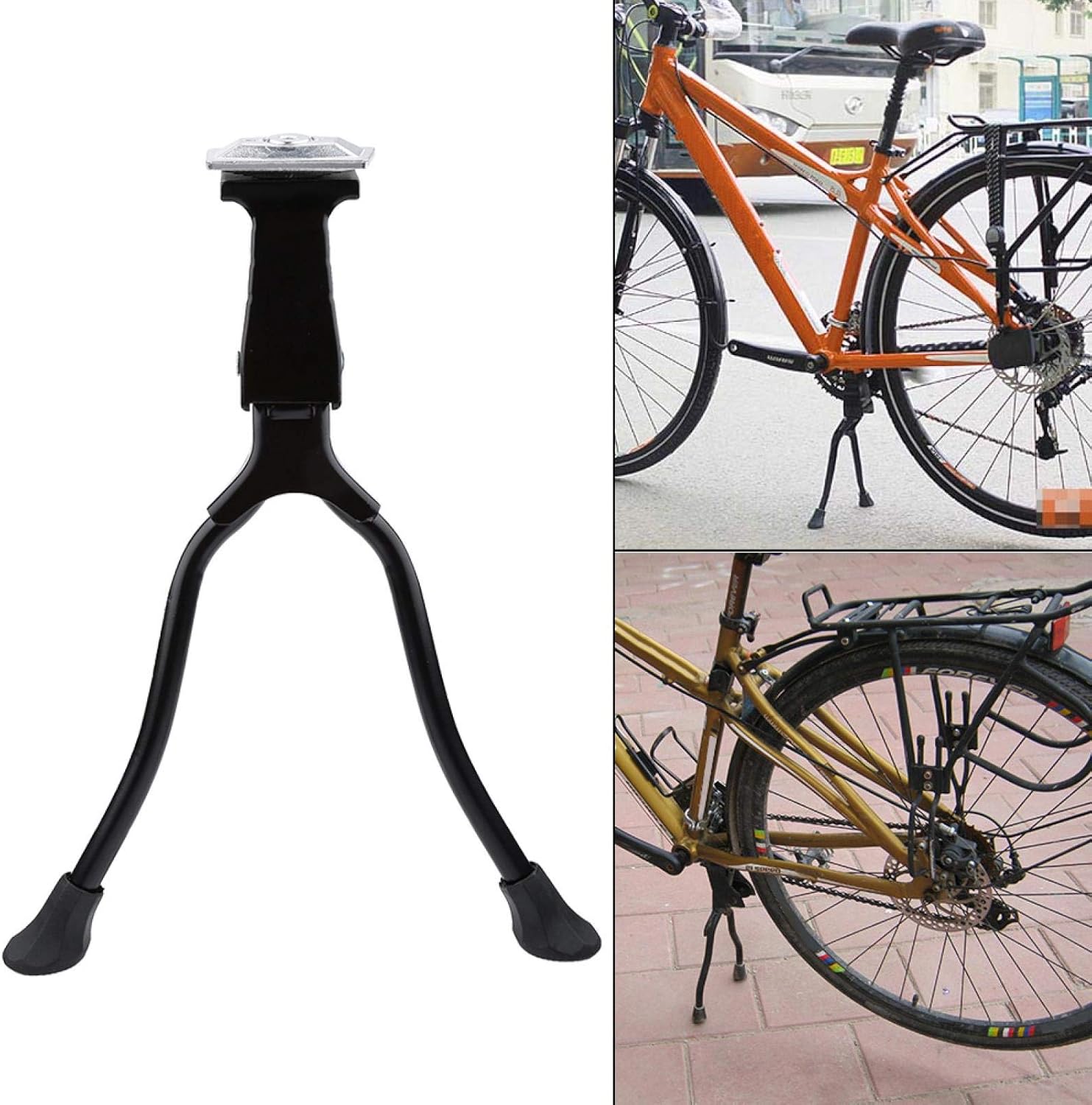 Bicycle Foot Stand, Prcatical Mountain Bike Foot Stand Mount Road Bicycle Double Legs Park Stand for 26 Inches Or Higher : Sports & Outdoors