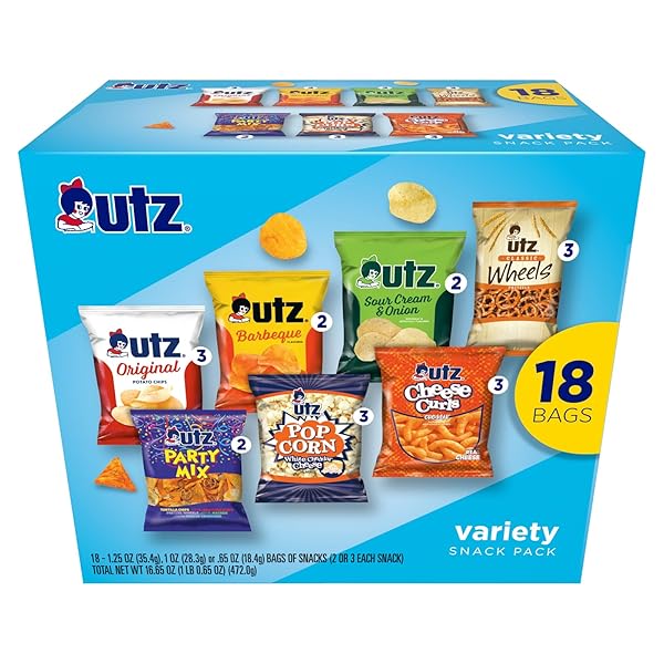 UTZ VARIETY SNACK PACK, 18 CT, 16.65 OZ.