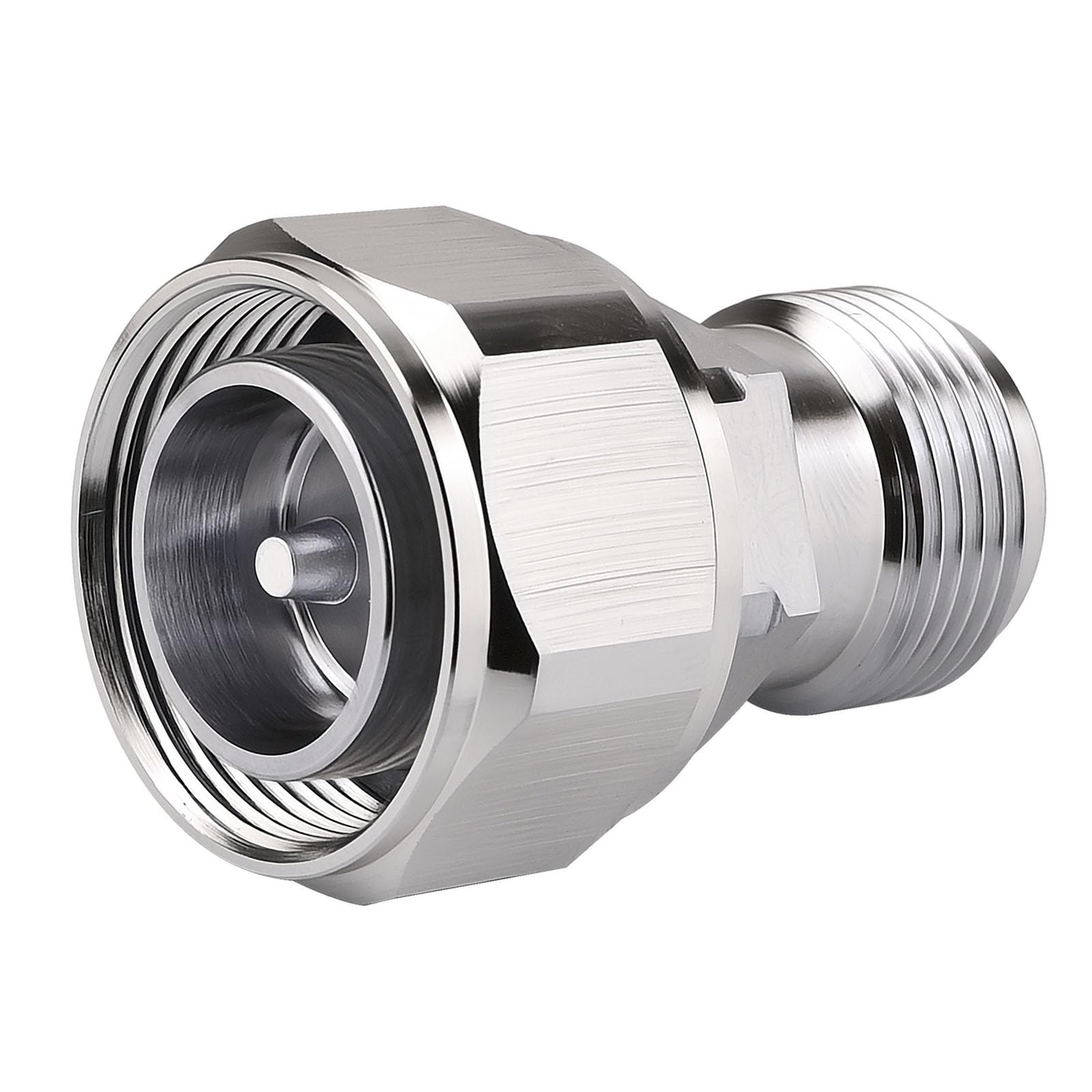 YILIANDUO 4.3/10 Mini DIN Connector Coaxial 4.3-10 Mini DIN Male to N Female Jack Connector RF Straight Adapter Low PIM Adaptor Converter