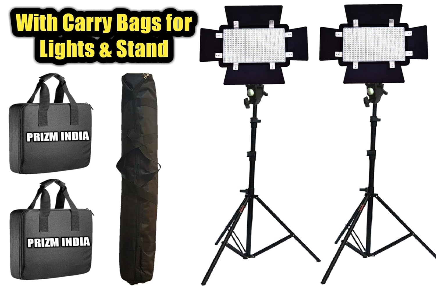 Buy Simpex Professional 370 Led Video Light Dual Kit with Battery and