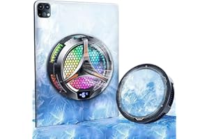iPad Cooler Magnetic Tablet Fan Cooler with LED Display for MacBook/Surface pro/Samsung Tab/Steam Deck,Universal Semiconducto