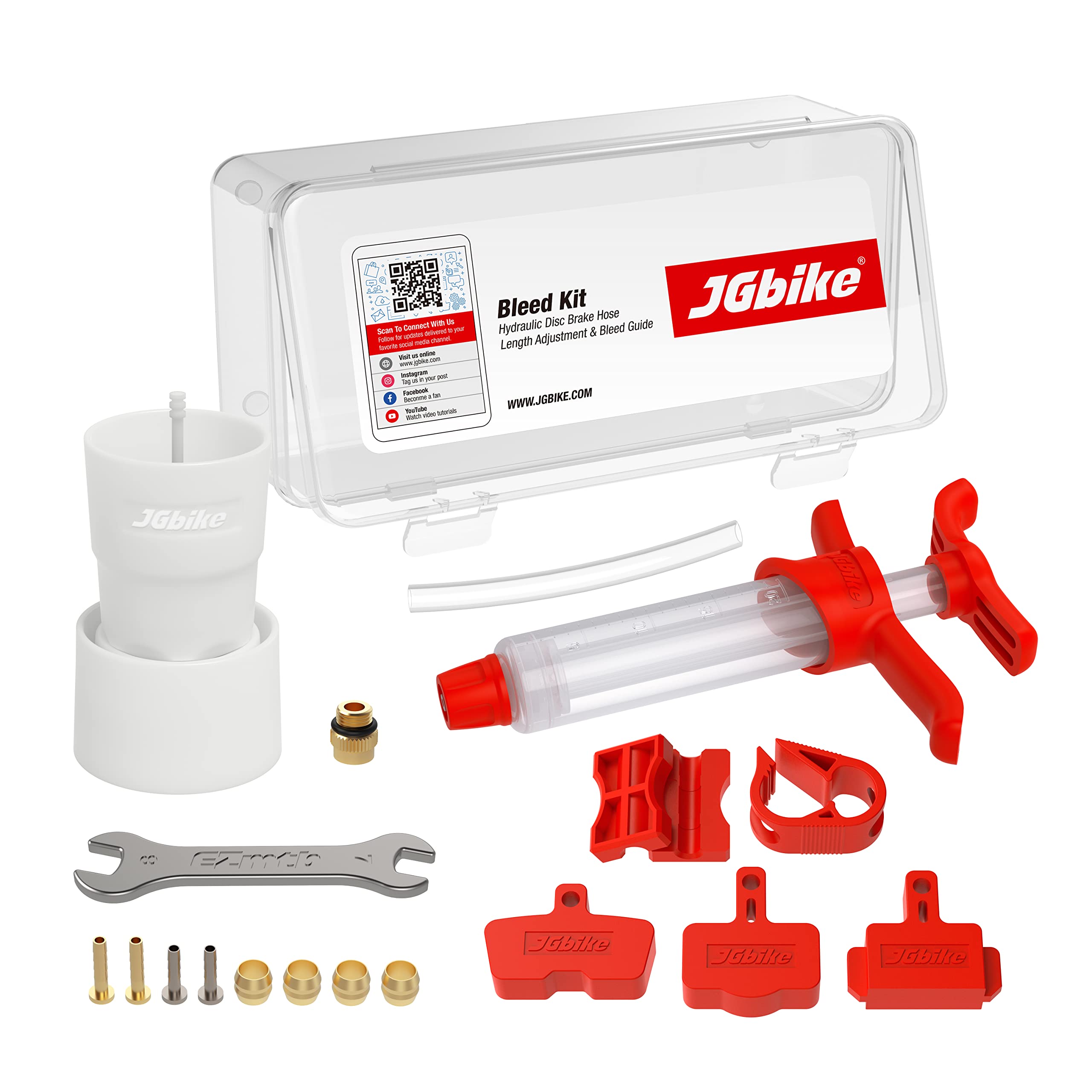Jgbike Standard Bleed Kit ONLY for Shimano Hydraulic MTB ROAD DISC Brakes WITHOUT Oil Fluid