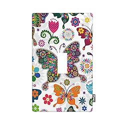 Pznen Colorful Butterfly in Spring Single Toggle