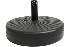 C-Hopetree 78 lb Heavy Duty Water Fillable Base Stand for Patio Outdoor Market Table Umbrella, Black