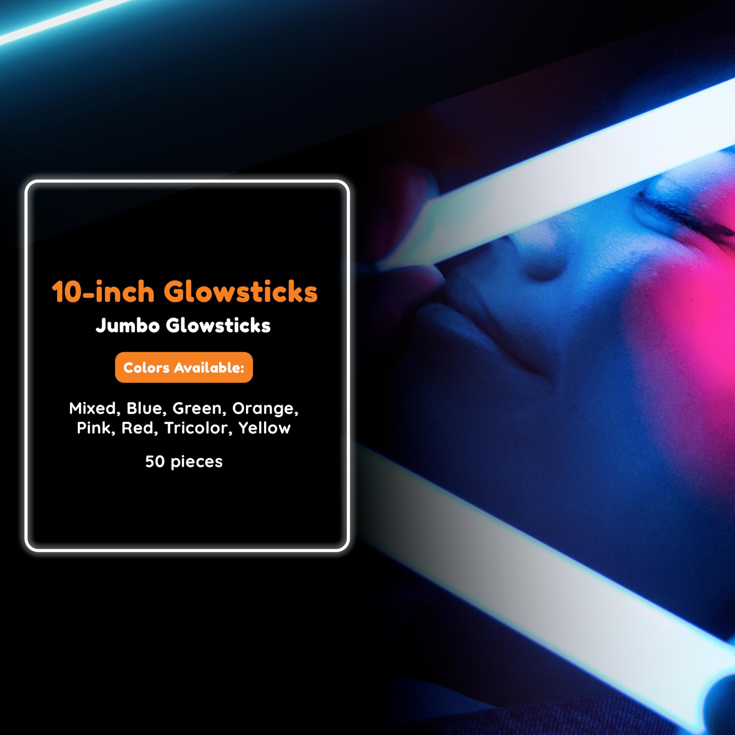 Glow Fever Glow Sticks Bulk Party Pack - 10