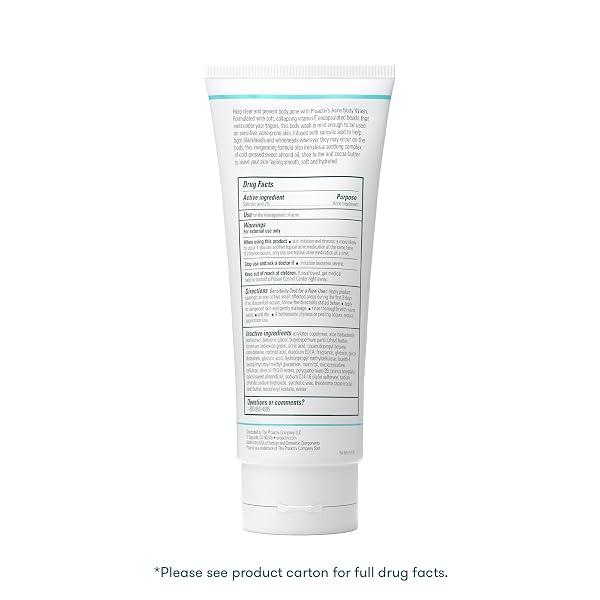 PROACTIV ACNE BODY WASH, GENTLE BODY CLEANSER, UNCLOGS PORES AND CLEARS BODY BLEMISHES, SALICYLIC ACID & GLYCOLIC ACID FORMULA, SOOTHING COMPLEX OF SHEA BUTTER, VITAMIN E & ALOE VERA EXTRACT, 9 FL OZ