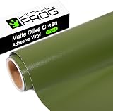 VINYL FROG Matte Olive Green Permanent Adhesive Vinyl Roll 12x10ft