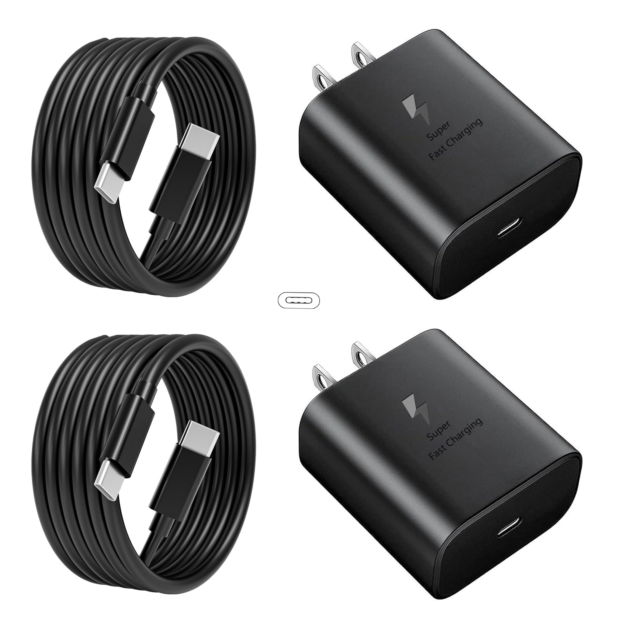 JPEOAYBI 2025 New 45W Super Fast Charger USB C- Type C Fast Charging Android Phone Charger Compatible with Samsung Galaxy S25 Ultra/S25/S25+/S24/S24+/S24Ultra/S23+/S23 Ultra/S22 Ultra Tab,6ft C Cable