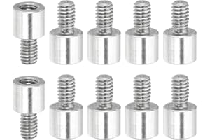 PATIKIL 10 Pcs M2.5x4+4mm Stainless Steel Standoff Extension Posts Screws,Metric Male Female Thread Adapters Spacer for PCB,Quadcopter Drone,Computer & Circuit Board Assortment Kit