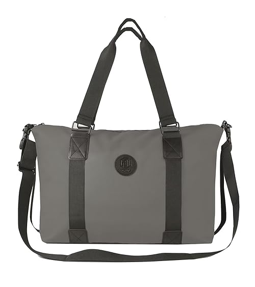 SQHXH Travel Bag Gym Bag Hand Luggage Bag for Overnight Stay, Hospital, Under Seat Carry-On Bag for Aviation, Vacation, Shopping, Leisure, Travel, for Women (45x36x20 Cm) Grey