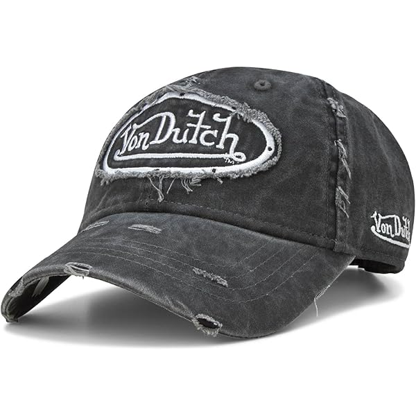 フォンダッチVon Dutch Unisex Trucker Snapback Von Dutch Unisex Trucker Hat - Curved Bill Mesh Back Retro