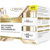 L'Oréal Paris Day & Night Face Moisturizer Cream Skincare Kit (2-Piece), Age Perfect Collagen Expert, with Collagen Peptides 