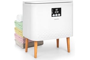 SereneLife Towel Warmer Bucket for Bathroom, Large Capacity Towel and Blanket Warmer, Single-Touch Control, Adjustable Timer,