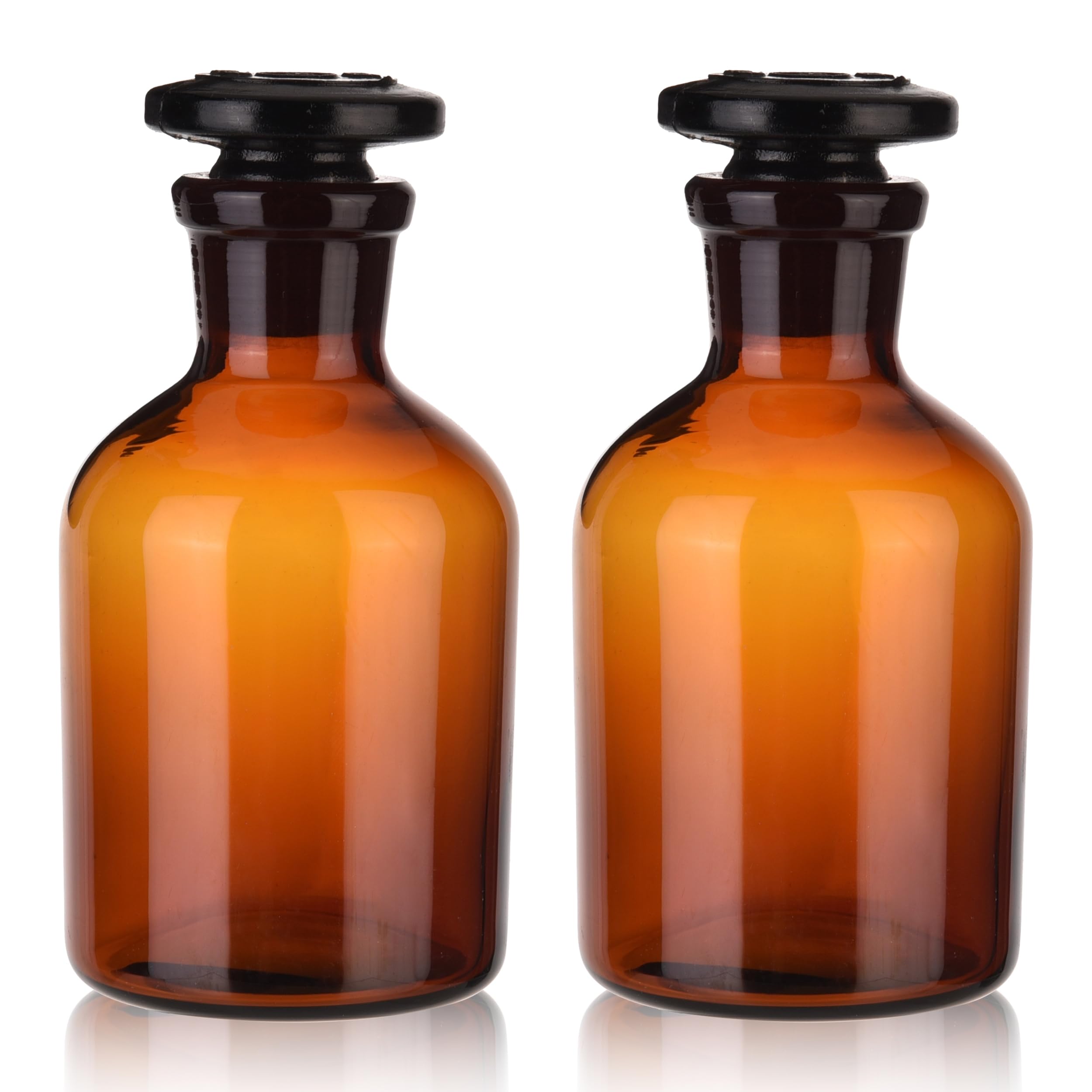Kestun 2 Packs Glass Reagent Bottle,Narrow Mouth