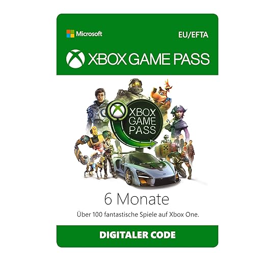 Xbox Game Pass | 6 Monate Mitgliedschaft | Xbox One - Download Code
