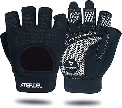ATERCEL Fitness Handschuhe für Radfahren, Training, Fitness, Atmungsaktive Fahrradhandschuhe Herren und Damen