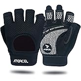 ATERCEL Weight Lifting Gloves Full Palm Protection, Workout Gloves for Gym, Cycling, Exercise, Breathable, Super Lightweight for Mens and Women
