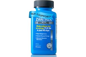 Zantrex Blue Energy & Thermogenesis Boost Energy | Weight Loss Supplement for Appetite Control, Increased Calorie Burn and Supports GLP-1 Levels | 84 Capsules