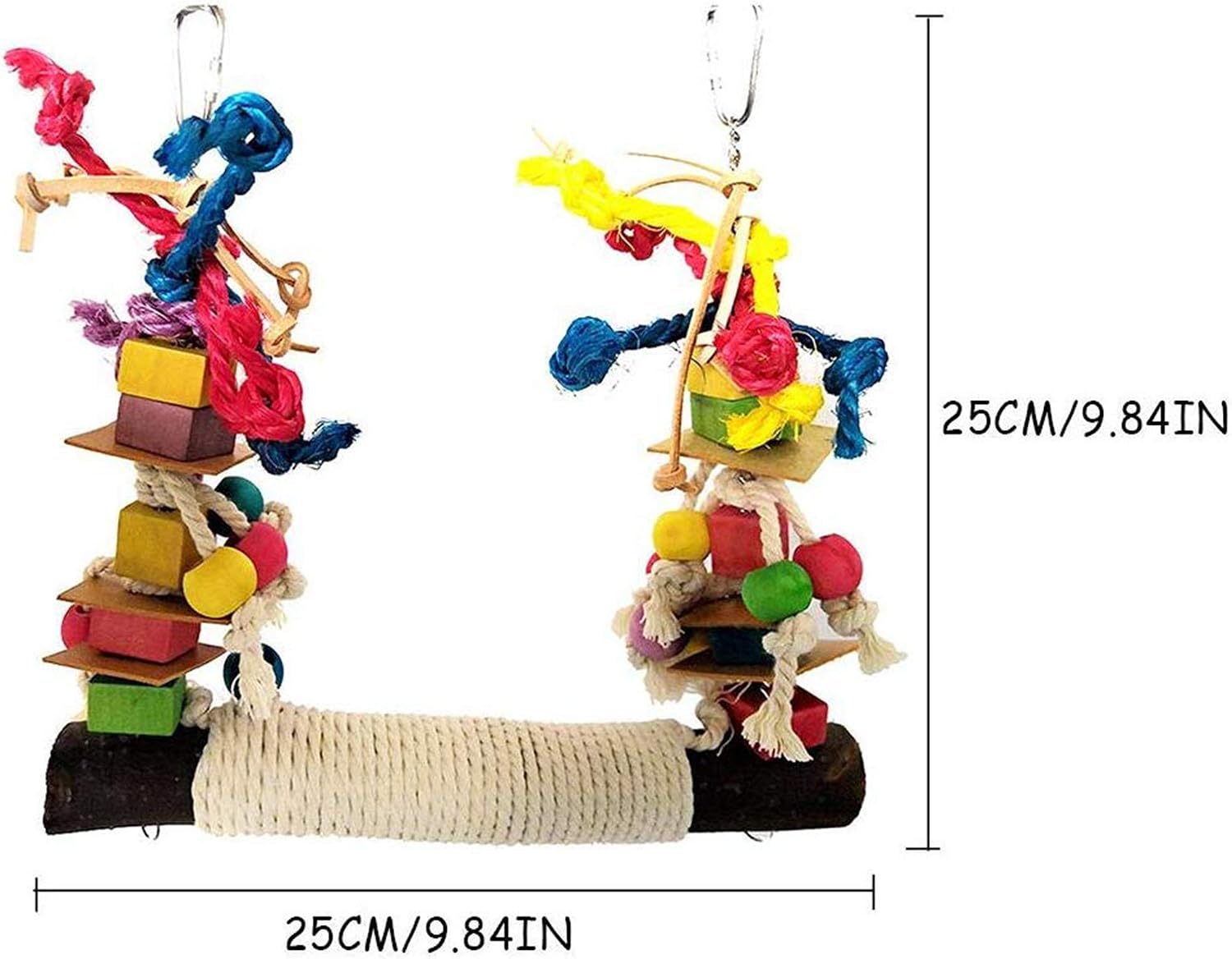 HPiano Parrot Toy, Bird Toy, Parrot Bite Toy, Bridge Ladders, Swing Perched Bird Toy, Climbing Toy - Image 3
