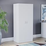Vida Designs Riano 2 Door Wardrobe White 170H x 76W x 53D cm view 2
