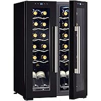 Wine Enthusiast 24-Bottle French Door Dual-Zone Compressor Wine Cooler