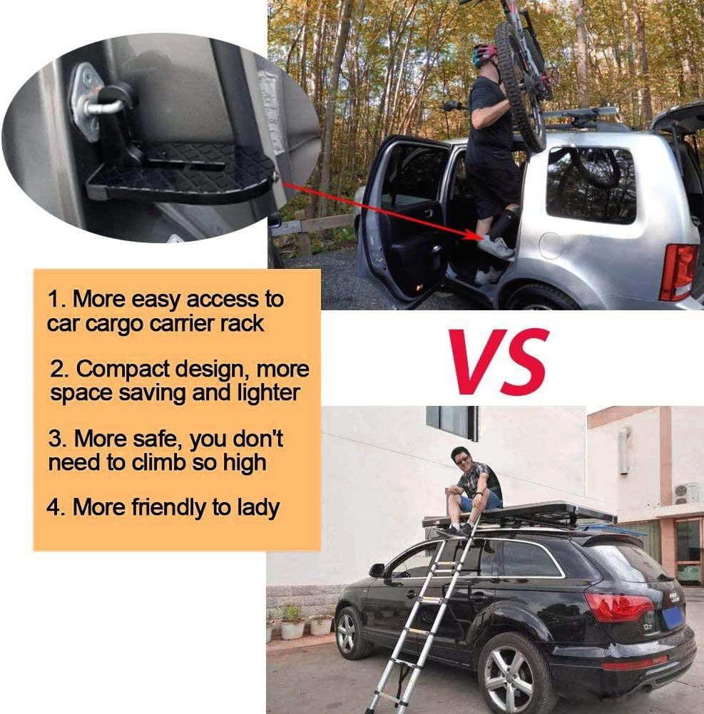 PerGrate Protective Rate Hook U-shaped Door Lock with Safety Hammer Function Canopy on Car Jeep SUV