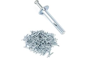 QWORK Hammer Drive Nails in Anchor, 1/4" x 1-1/2", (100 per Box)