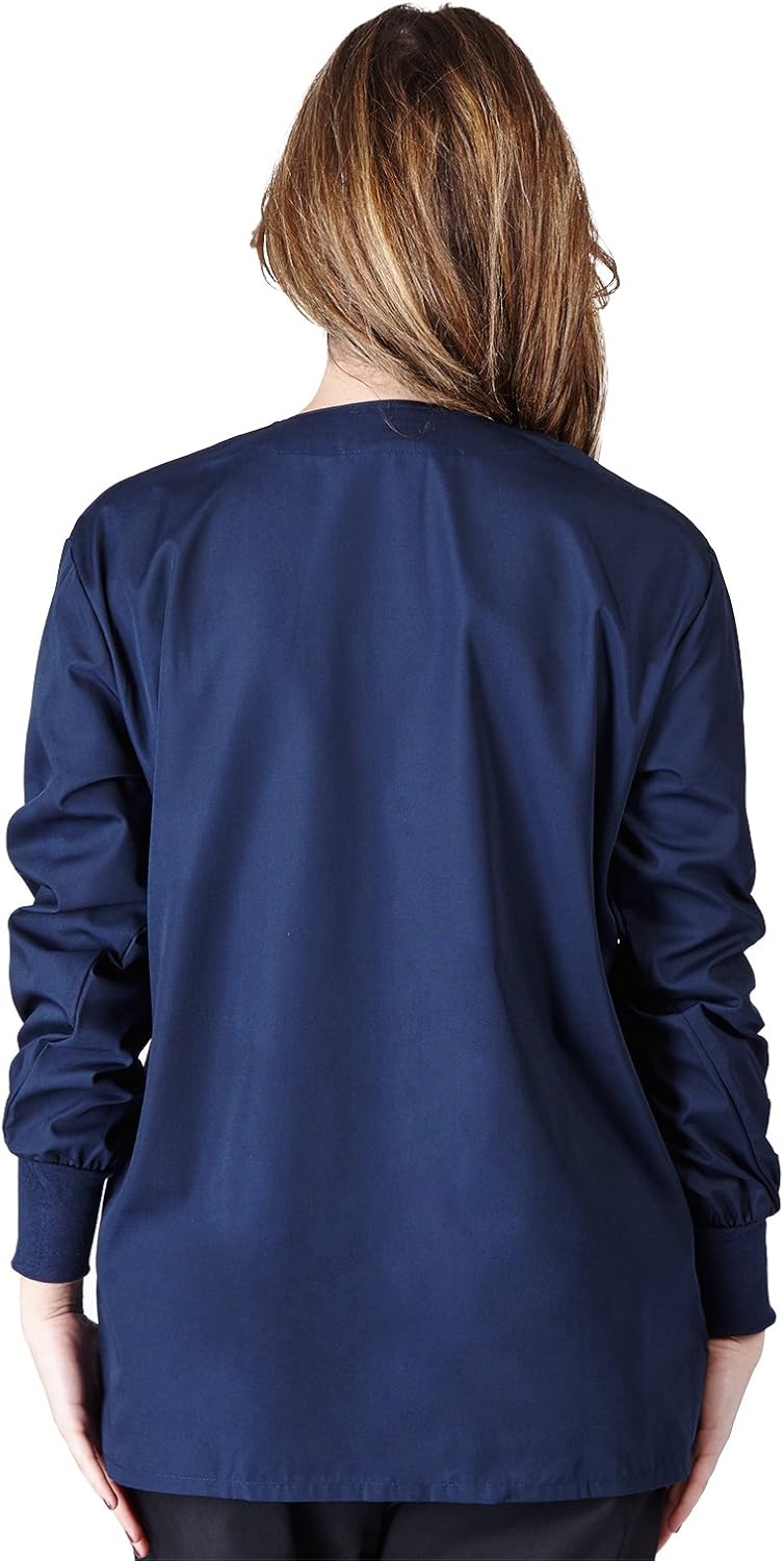 Natural Uniforms Women's Workwear Lightweight Warm Up Jacket G102: Medical Scrubs Shirts: Clothing