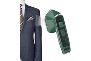 LorSou Mini Steam Iron, Portable Garment Steamer for Clothes Professional Fabric Wrinkle Remover for Home & Travel, No Ironing Board Needed - Mini Handheld Steamer Iron (Green)