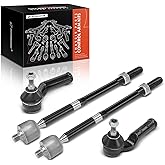 A-Premium Front Inner &amp; Outer Tie Rod End Kit Fix Uneven Tire Wear | Compatible with Ford Focus 2012-2018, Escape 2013-2019, C-Max 2013-2018, Set of 4, Restore Precise Steering Response
