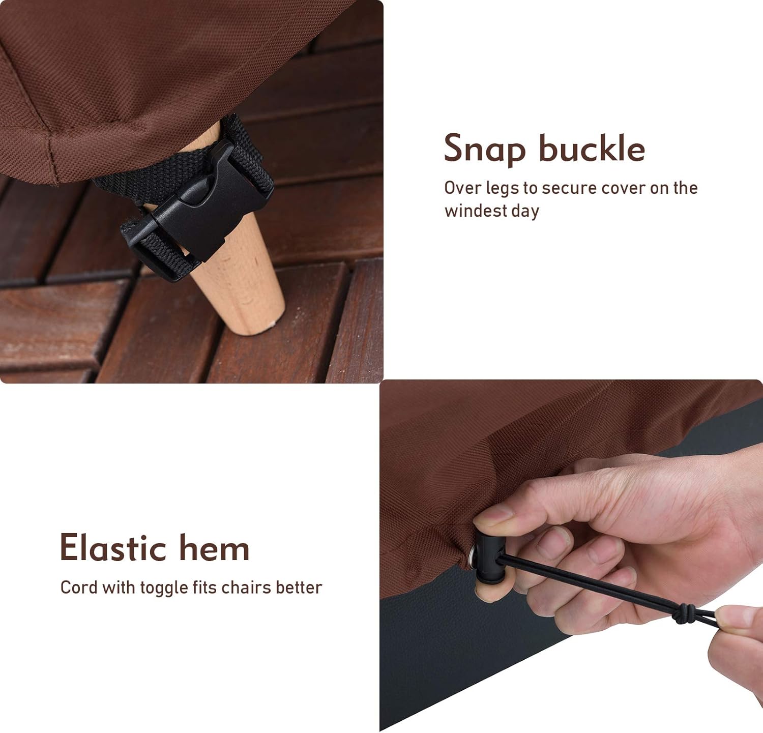 Bestalent Patio Chair Covers Heavy Duty Outdoor Furniture Covers Waterproof Fits up to 32" W x 37" D x 36" H 2Pack : Garden & Outdoor