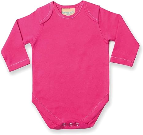 plain pink babygrow
