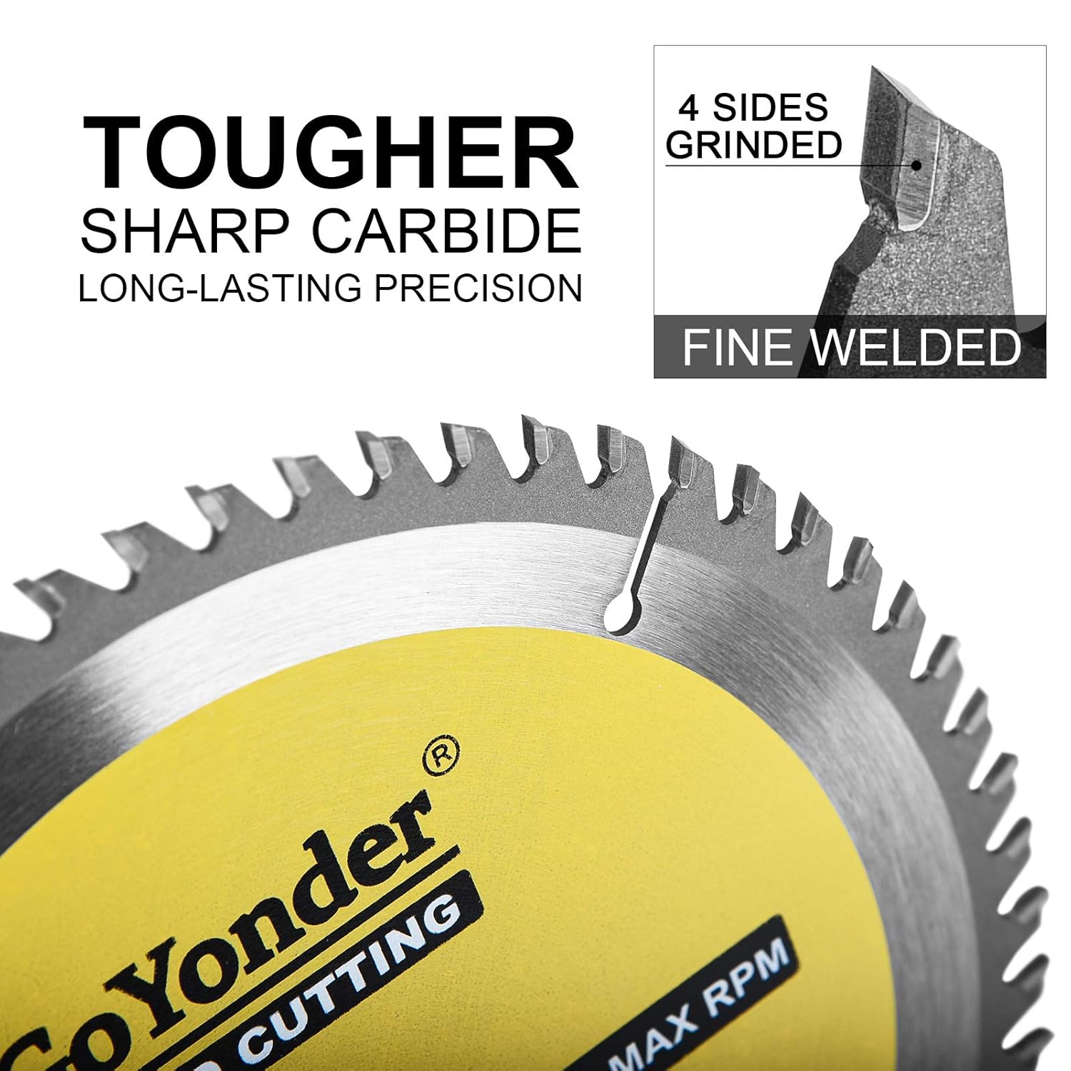 GoYonder 7 1/4 Inch Circular Saw Blade 60 Tooth TCT Carbide 7.25 Inch Saw Blades with 5/8 Inch Arbor for Cutting Wood: Industrial & Scientific