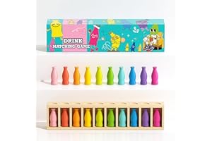 Trozihn Bottle Color Match Game, Fun Family Board Game for Kids 8-12, 2-4 Player Bottle flip Game for Kids and Adults, Perfect for Travel Camping Holidays Party Night