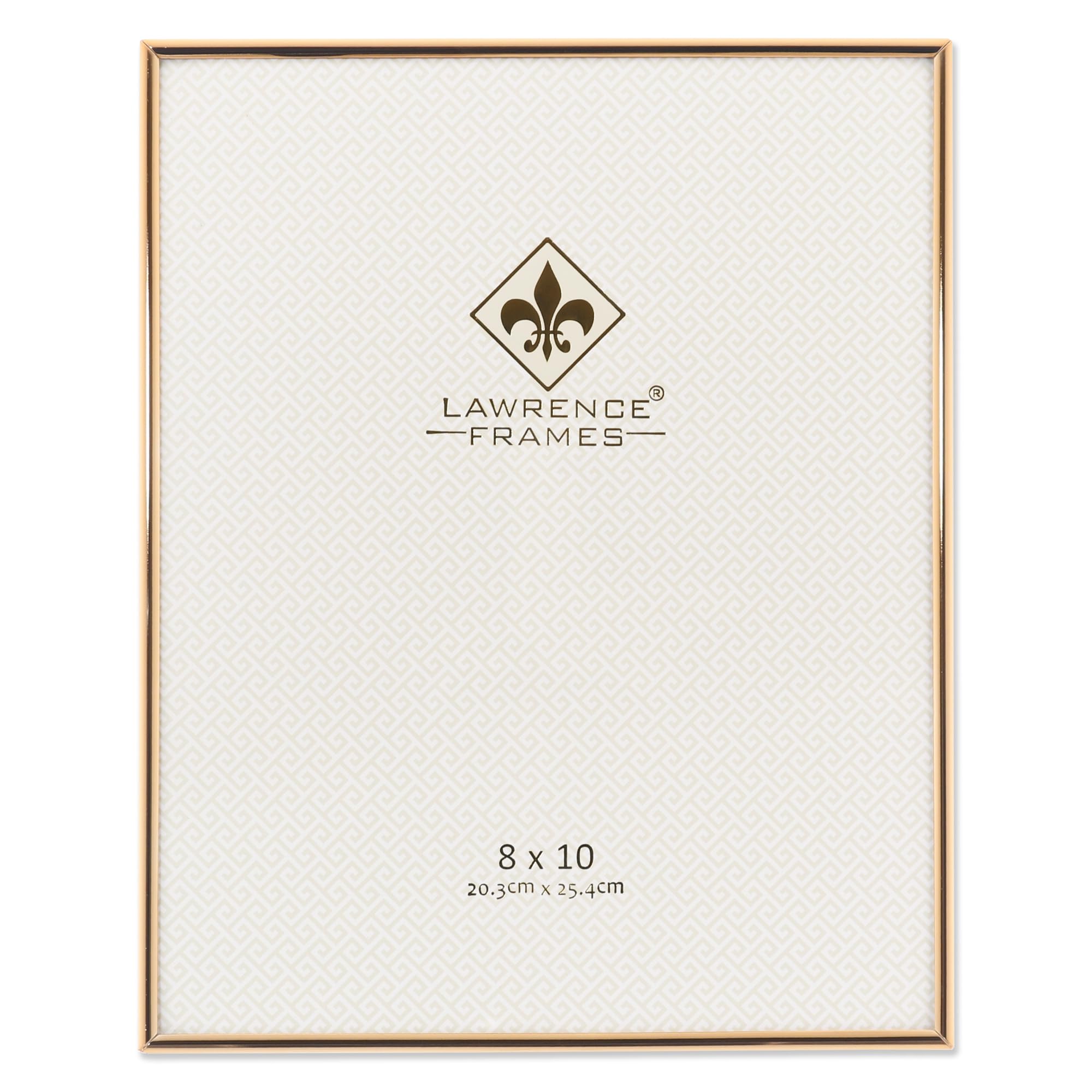 Lawrence Frames 8W x 10-Inch H Simply Gold Metal Picture Frame (670080)