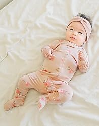VAENAIT BABY Newbron Infant Boys Girls Solid Footie