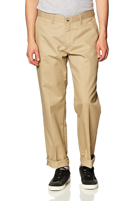 Lee Men's Total Freedom Stretch Relaxed Fit Flat Front Pants (Khakis) - New With Tags