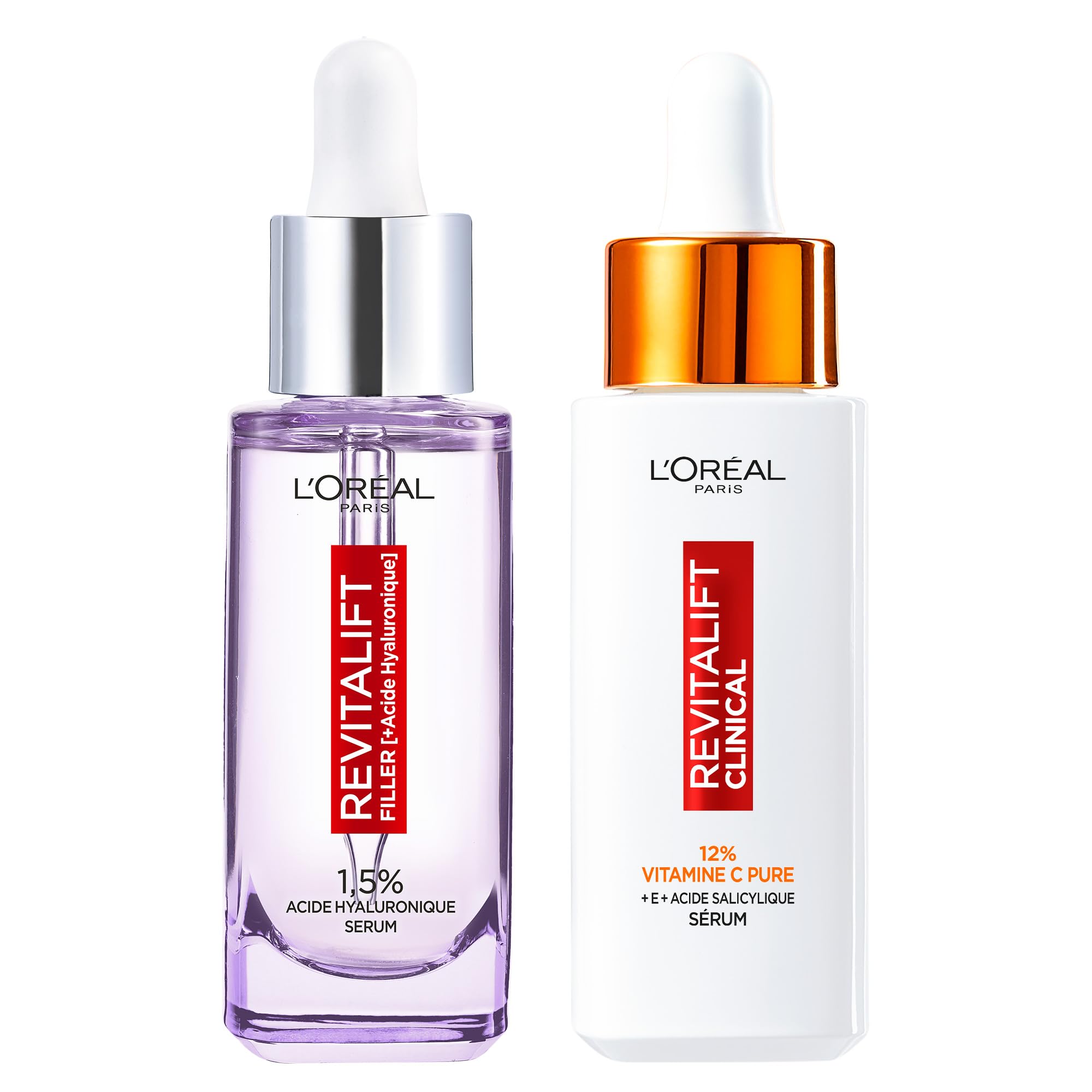 L’Oréal Paris L'Oréal Paris Set Revitalift Filler Anti-Wrinkle Serum Hyaluronic Acid 30 ml + Revitalift Clinical Serum Teint Lumineux Vitamin C 30 ml
