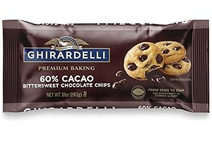 GHIRARDELLI 60% Cacao Bittersweet Chocolate Premium Baking Chips, 10 oz Bag Premium Bittersweet Baking Chocolate