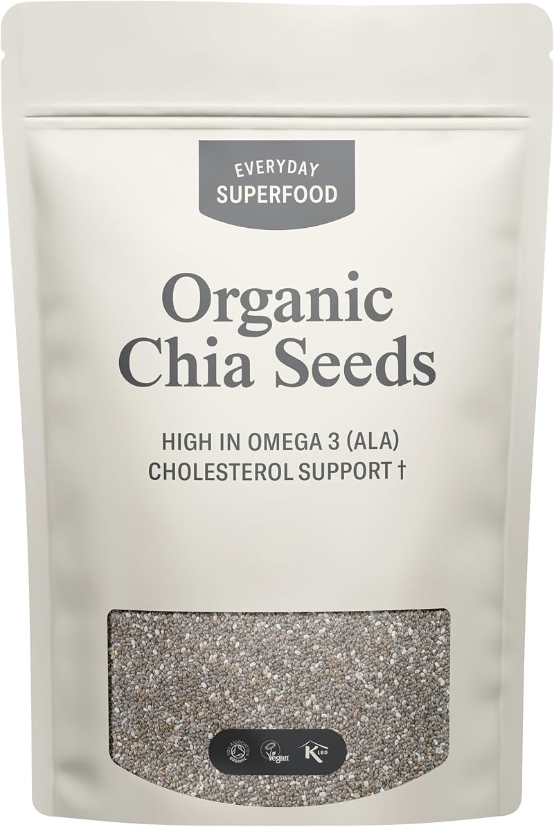 Everyday Superfood Organic Chia Seeds 190g – Lab-Tested Pesticides & Heavy